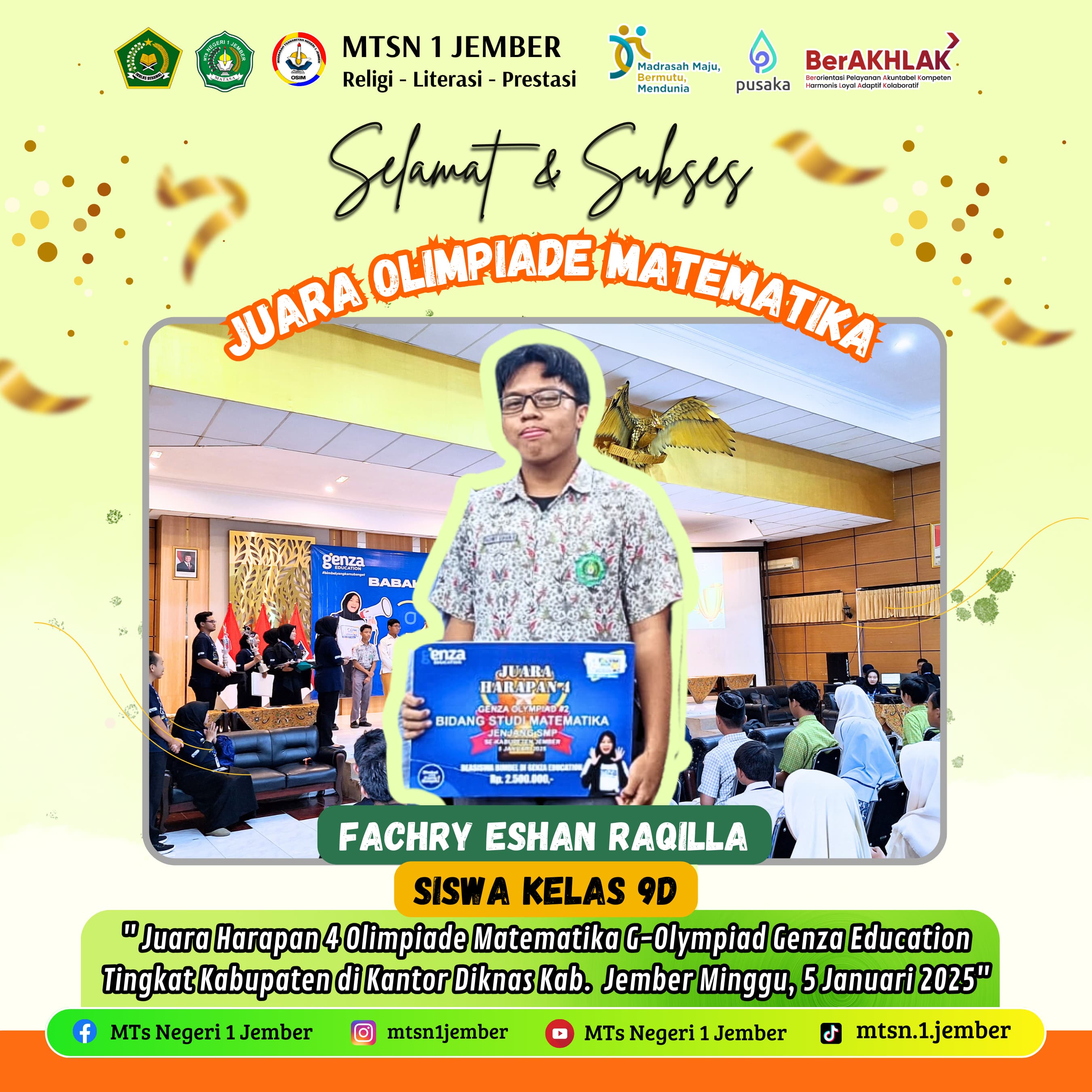 FACHRY RAIH JUARA 1 MAPS DI SSC 2025