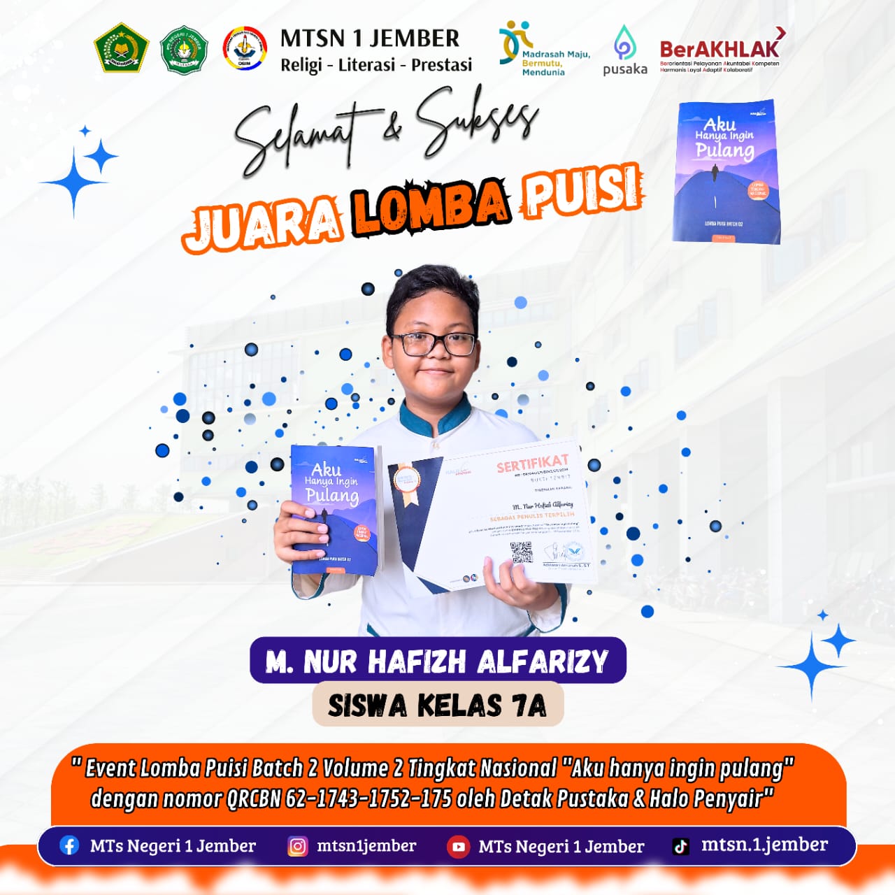SISWA KELAS VII MATASA JUARA NASIONAL